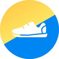 diseño de icono creativo de zapatillas vector