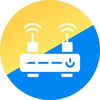 Wifi Router Creative Icon Design vector