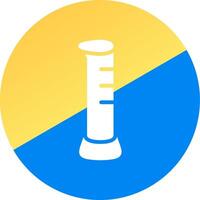 Graduated Cylinder Creative Icon Design vector