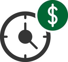 Time Is Money Creative Icon Design vector