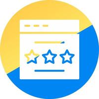 Rating Creative Icon Design vector