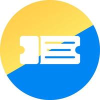 Ticket Creative Icon Design vector