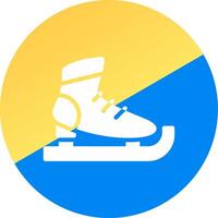 diseño de icono creativo de patines de hielo vector