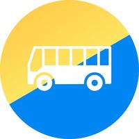 Bus Creative Icon Design vector