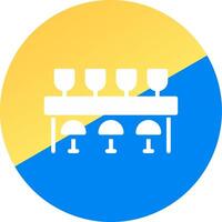 Bar Counter Creative Icon Design vector