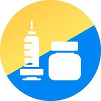 Vaccine Creative Icon Design vector