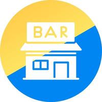 Bar Creative Icon Design vector