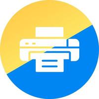 glyph Two Color Circle Design vector