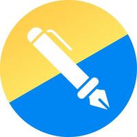 Fountain Pen Creative Icon Design vector