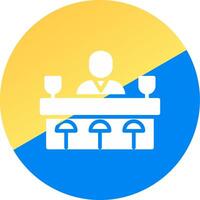 Bar Counter Creative Icon Design vector