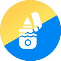 glyph Two Color Circle Design vector