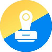 glyph Two Color Circle Design vector