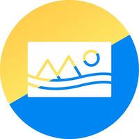 glyph Two Color Circle Design vector