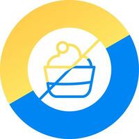 glyph Two Color Circle Design vector