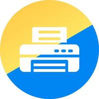 glyph Two Color Circle Design vector