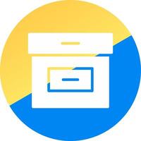 glyph Two Color Circle Design vector