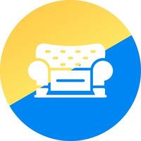 glyph Two Color Circle Design vector