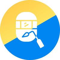 Welding Mask Creative Icon Design vector