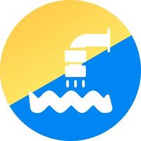 diseño de icono creativo de aguas residuales vector