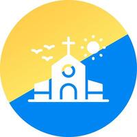 diseño de icono creativo de iglesia vector