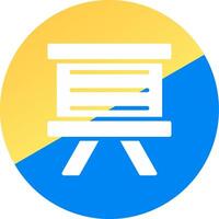 glyph Two Color Circle Design vector