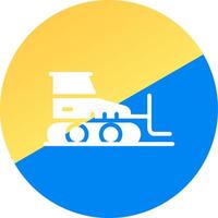 Bulldozer Creative Icon Design vector