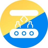 Conveyor Belt Creative Icon Design vector