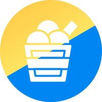 Ice Cream Creative Icon Design vector