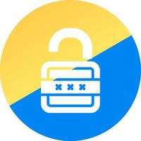 Lock Open Creative Icon Design vector