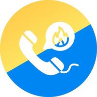 Emergency Call Creative Icon Design vector