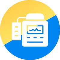 Defibrillator Creative Icon Design vector