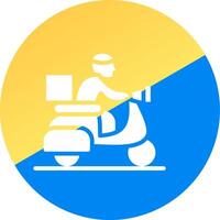 Delivery Bike Creative Icon Design vector