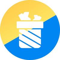 Trash Bin Creative Icon Design vector