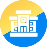 diseño de icono creativo de biblioteca vector