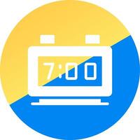 Digital Clock Creative Icon Design vector