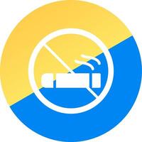 diseño de icono creativo de área de fumadores vector
