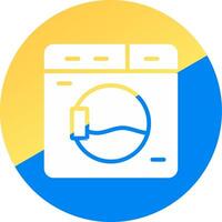 Washing Machine Creative Icon Design vector