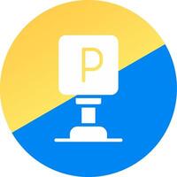 Parking Creative Icon Design vector