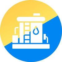 Oil Tank Creative Icon Design vector