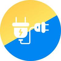 Extension Cord Creative Icon Design vector