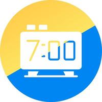 Alarm Clock Creative Icon Design vector