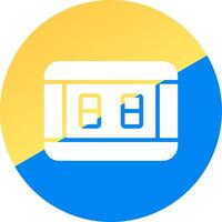 glyph Two Color Circle Design vector