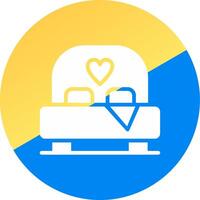 Bed Creative Icon Design vector