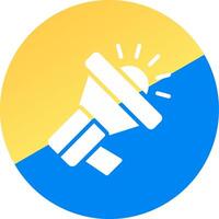 Megaphone Creative Icon Design vector