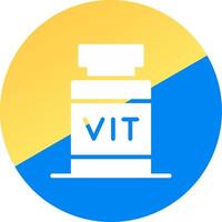 diseño de icono creativo de vitamina vector