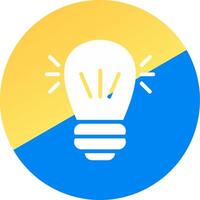 Led Lamp Creative Icon Design vector