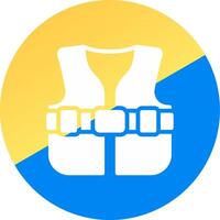 Life Jacket Creative Icon Design vector