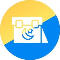 glyph Two Color Circle Design vector