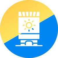 Sun Cream Creative Icon Design vector