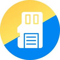 Sd Card Creative Icon Design vector